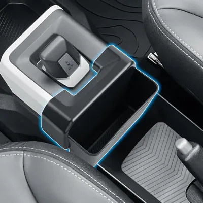 Productafbeelding van Opbergbox voor de middenconsole, geschikt voor de Dacia Spring 2025, gemaakt van ABS-kunststof
