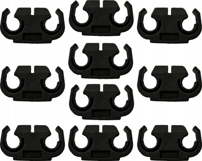Image de 10x Fixation - support de câbles de frein - double 2x 4,8 mm 3/16"