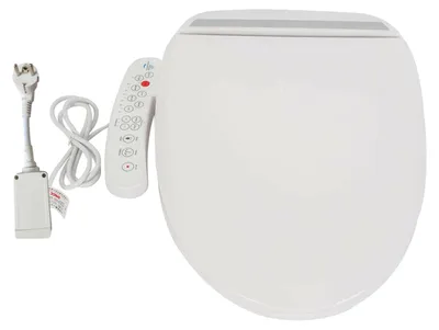 Zdjęcie produktu dla Inteligentne siedzisko toaletowe, regulowana temperatura, wbudowane bidet, kolor biały