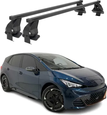 Produktbild von Menabo Dachträger Grundtäger für Cupra Born 2024-2025 FL 75kg Schwarz Stahl 2tlg
