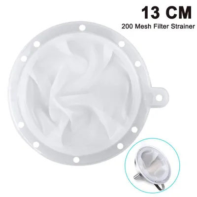 Obrázek produktu pro Síťový filtr, kompatibilní s 5palcovými kuchyňskými trychtýři na filtraci šťávy, mléka, kávy a vína (13 cm, 200/400 mesh)