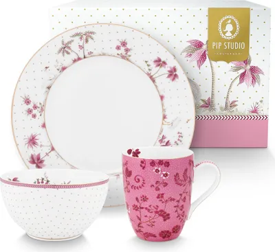 Produktbild von PIP STUDIO Jolie Pink Frühstückssets Set3