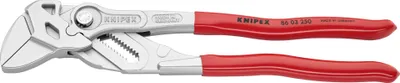Produktbild von Knipex Zangenschlüssel DIN ISO 5743 L250mm Spannweite 46mm vernickelt mit Kunststoff-Überzug - 86 03 250 SB