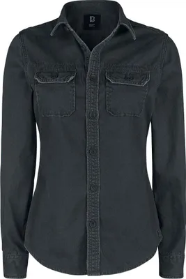 Immagine prodotto di Brandit Donna Camicia vintage a maniche lunghe nera, S