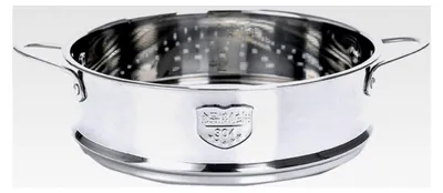 Produktbild von 18 cm Dampfgarer Einsatz aus Edelstahl mit Griff für Schnellkochtöpfe und Kochtöpfe