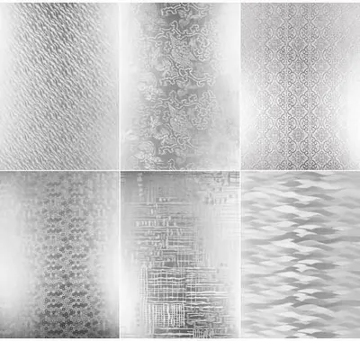 Produktbild von Bastelpapier Highlight 215g/qm 50x70cm VE=10 Bogen silber 6 Motiv sortiert