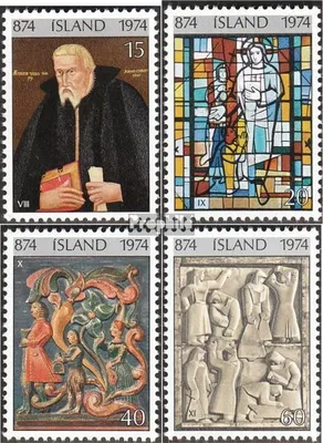 Produktbild von Briefmarken Island 1974 Mi 494-497 (kompl.Ausg.) postfrisch Besiedlung