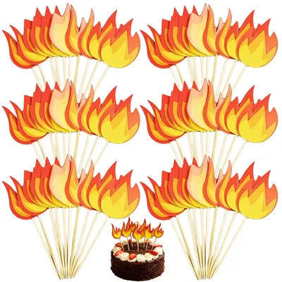 Feuerwehr Torten Dekoration 60 Stück Cupcake Topper