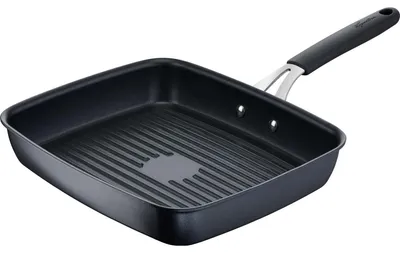 Grillpfanne 29x25 cm, Titan-Antihaftbeschichtung, induktionsgeeignet