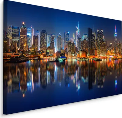 Produktbild von Fabelhafte Canvas LEINWAND BILDER 40x30 cm XXL Kunstdruck Stadt Architektur Geometrie