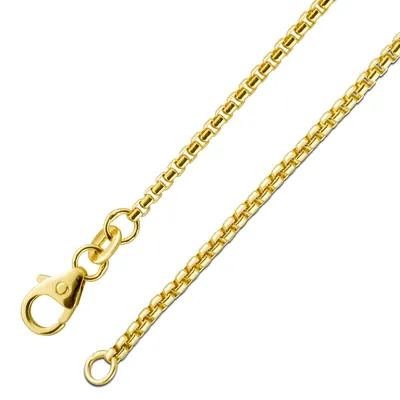 Produktbild von Venezianerkette 1,6mm Gelbgold 585 14 Karat massiv rund poliert 45