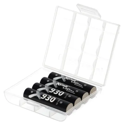 Produktbild von 4x XCell Micro Akku LSD Plus + Akkubox Ni-MH 1,2V 930mAh