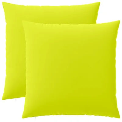Immagine prodotto di vidaXL, 2 federe per cuscini, colore verde chiaro, 65 x 65 cm, poliestere