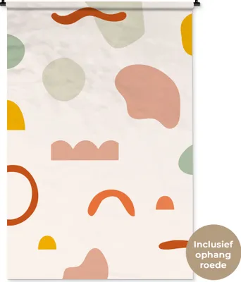 Produktbild von MuchoWow® Wandteppich Wandbehang Sommer - Muster - Farben 120x180 cm Tapisserie Dekoration Wandtuch - Schlafzimmer - Dekorationen für das Haus