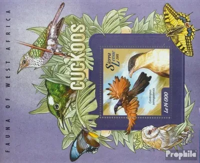 Produktbild von Briefmarken Sierra Leone 2015 Mi Block 727 (kompl. Ausg.) postfrisch Kuckucke