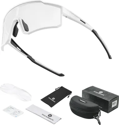 Produktbild von ROCKBROS Fahrradbrille PHOTOCHROME Sonnenbrille NEU Herren/Damen weiß