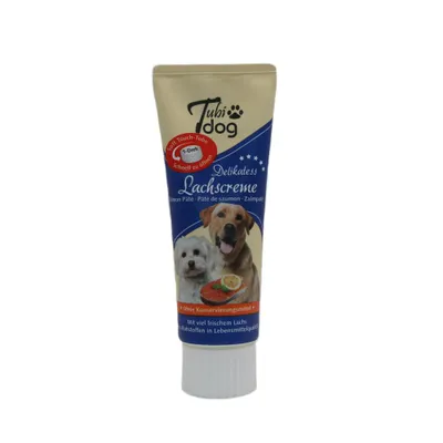 Produktbild von Tubi-DOG Tubi Dog Lachscreme in der Tube 75g