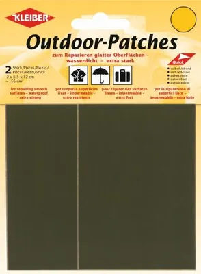 Produktbild von KLEIBER Outdoor-Patches selbstklebend 65 x 120 mm oliv 2 Stück
