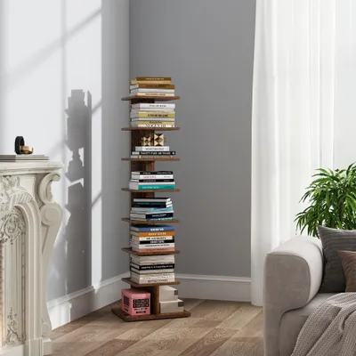 Produktbild von Elzusha – Vertikales Bücherregal mit 8 Ebenen für kleine Räume