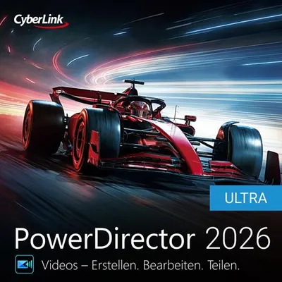 Produktbild von Cyberlink PowerDirector 2026 Ultra / 1PC / Dauerlizenz / Lizenz per E-Mail