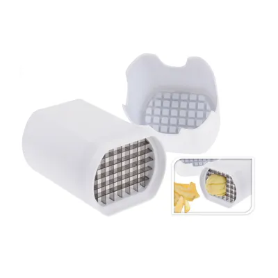 Produktbild von Excellent Houseware Pommes-Frites-Schneider, Kunststoff/Edelstahl, 10x7,7x13 cm, weiß