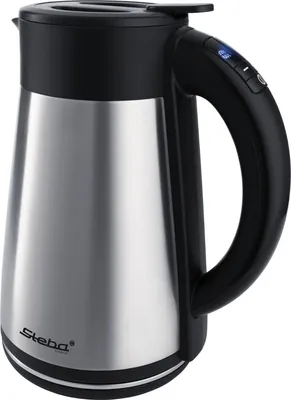 A studio shot of a kettle on a white background.