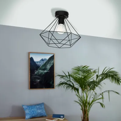 Zdjęcie produktu dla Eglo 43004 TARBES E27 Lampa sufitowa Ø325 mm, czarna