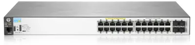 Produktbild von HPE Aruba Networking Aruba 2530 24G PoE+, Managed, L2, Gigabit Ethernet (10/100/1000), Power over Ethernet (PoE), Rack-Einbau, Wandmontage