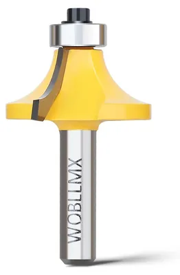 Imagen del producto de Fresa cilíndrica, vástago de 8 mm, radio de 6 mm, diámetro de 25 mm, para trabajos en madera
