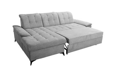 Produktbild von Robin Inspire Ecksofa Mit Schlaffunktion Bettkasten L Form Sofa Eckcouch Schlafcouch Freistehend Verstellbare Sitztiefe Rückenhöhe Neo Mini 257 x 172 x 90 cm Links Grau