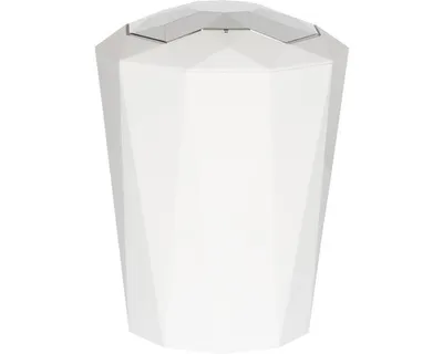 Produktbild von spirella Schwingdeckeleimer Crystal 5 l weiß glänzend