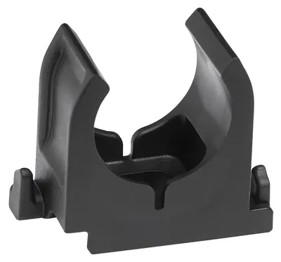 Productafbeelding van Pijpclip van kunststof, zwart, 20 mm, 30 stuks