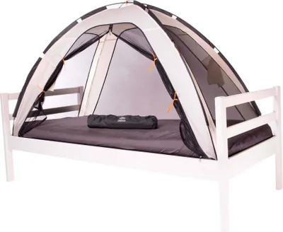 Produktbild von DERYAN Bettzelt Moskitonetz - 200x90cm - Höchste Qualität Mückennetz Moskitonetz 1mm Maschenweite - Creme