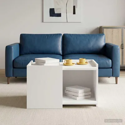 Produktbild von Couchtisch Weiß 50,5 x 50 x 33 cm Holzwerkstoff - Couchtische DE1625