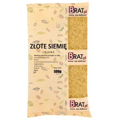 Immagine prodotto di Semi di lino dorati 500g Brat.pl