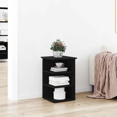 Produktbild von vidaXL Seitenschrank Schwarz Eichen-Optik 35 x 35 x 55 cm