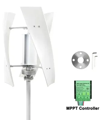Produktbild von Vertikale Windturbine - Windgenerator 3000W - 48V Inselsystem - Geringe Geräuschentwicklung - Für Wind-Solar-Anlage - Mit em Regler