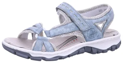 Produktbild von Rieker Damen Trekking Sandale mit Klettverschluss leicht 68879, Größe:39 EU, Farbe:Blau