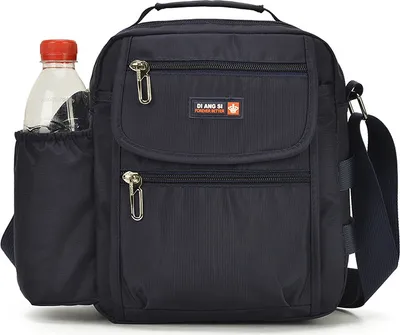 Produktbild von INF Herren Umhängetasche mit Wasserflaschenhalter Schwarz