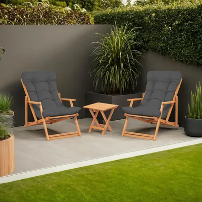 Image de Biagio - Ensemble Table et Chaises, Jaune, 2 Places