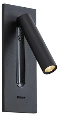 Produktbild von Moderne Wandleuchte Schwarz inkl  LED Plaza