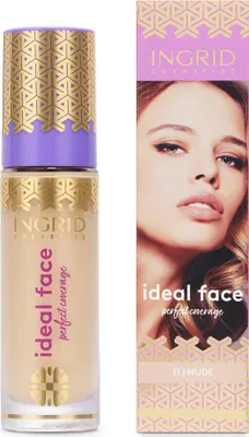 Obrázek produktu pro INGRID Cosmetics IDEAL FACE, Krém, Proti vráskám, Pružnost, Zmatňující, Hydratující, Vyhlazující, 30 ml, Ženy, E