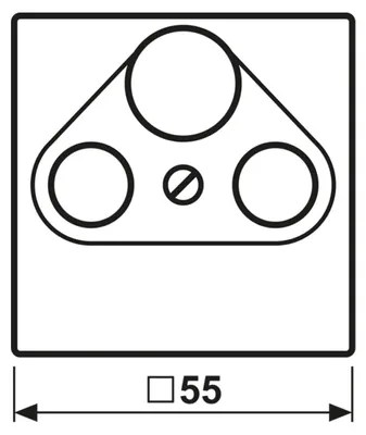 Produktbild von JUNG A561PLSATCH - Kunststoff - Schraubenlos - 1 Stück(e)