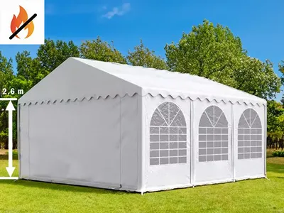 Produktbild von Partyzelt 6x6m Professional Plus - Weiß