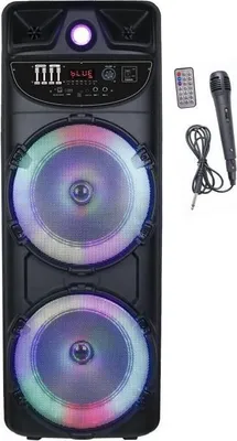 Produktbild von Bluetooth Lautsprecher, INOVALLEY MS02-XXL-N, 1000W, Leuchtend, Karaoke Funktion, 2-3 Stunden Akkulaufzeit