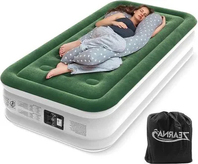Image de Matelas pneumatique électrique pour une personne avec pompe intégrée - Dimensions : 190 x 100 x 46 cm