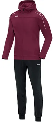 Produktbild von Jako Classico Trainingsanzug Polyester Mit Kapuze Kinder - Bordeaux