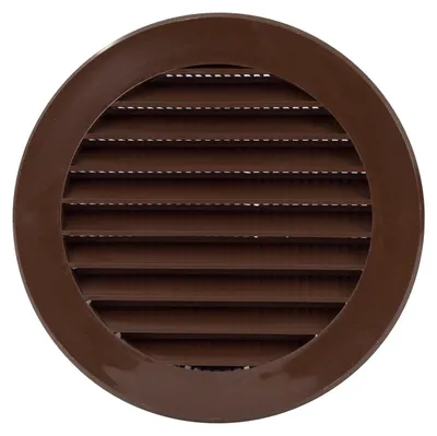 Produktbild von Europlast VR100B rundes Lüftungsgitter Ø 100 mm, Insektenschutz, braun