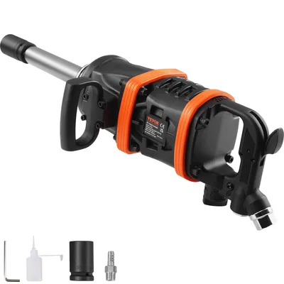Zdjęcie produktu dla Klucz pneumatyczny VEVOR 3000 obr/min, do 5175 ft-lbs pneumatyczny pistolet udarowy z 8-calowym przedłużonym kowadłem do napraw i konserwacji ciężkich maszyn / ciężarówek przegubowych