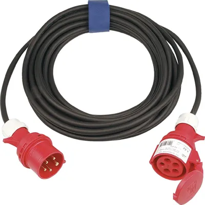 Produktbild von CEE-Verlängerung 16 A 400 V 25m H07RN-F 5x1,5 mm² schwarz IP44